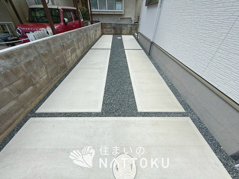 城陽市富野南清水　第1期 現地写真（駐車場）