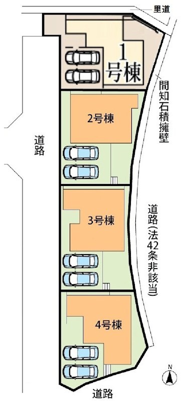 泉南郡熊取町七山　2号地 区画図