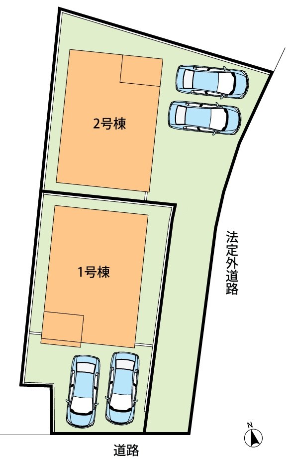 東近江市妙法寺町　第4期　1号地 区画図