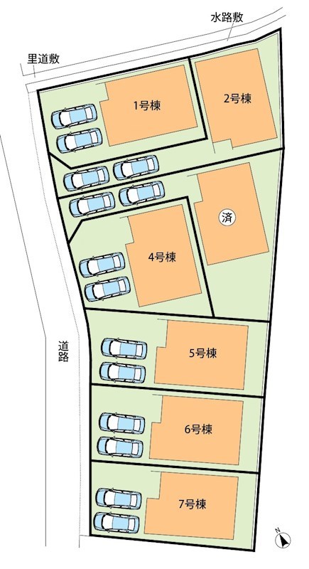 富田林市錦織北　第2期　1号地 区画図