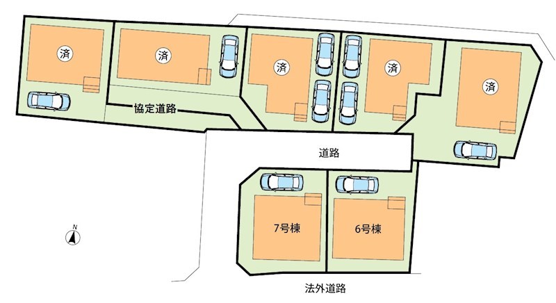 池田市井口堂　第2期　6号地   区画図
