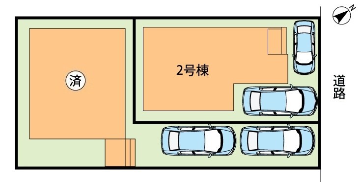 栗東市霊仙寺　第1期　2号地 区画図