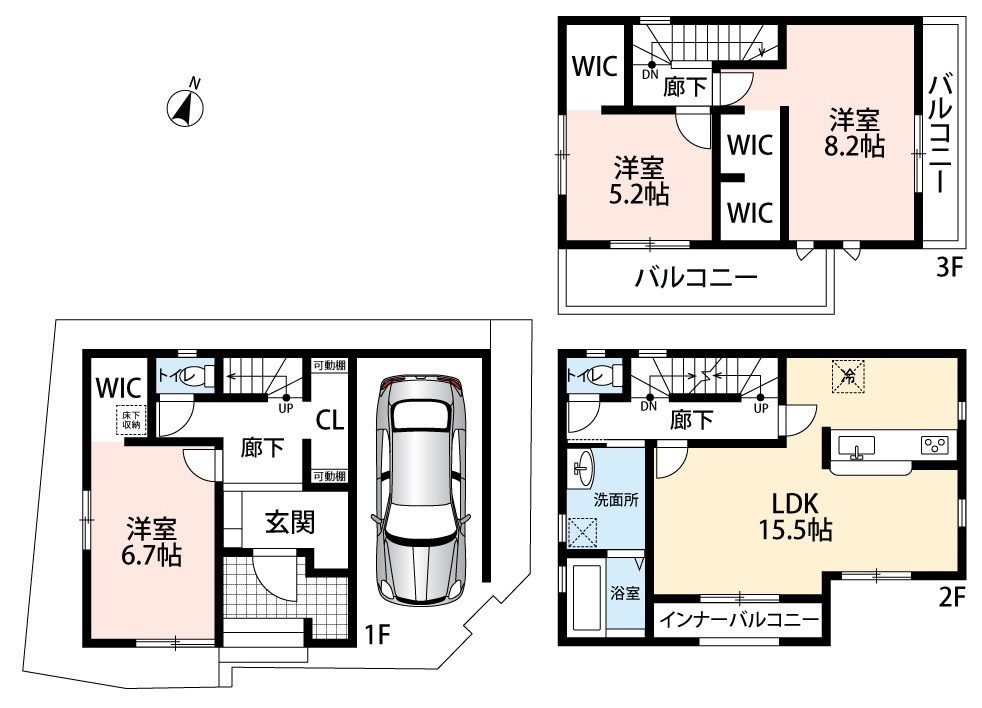 寝屋川市八幡台 間取図・土地図