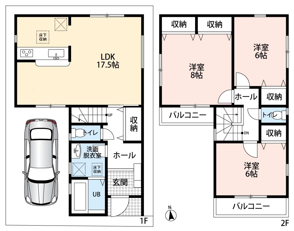 寝屋川市萱島南町　1号地 間取図・土地図