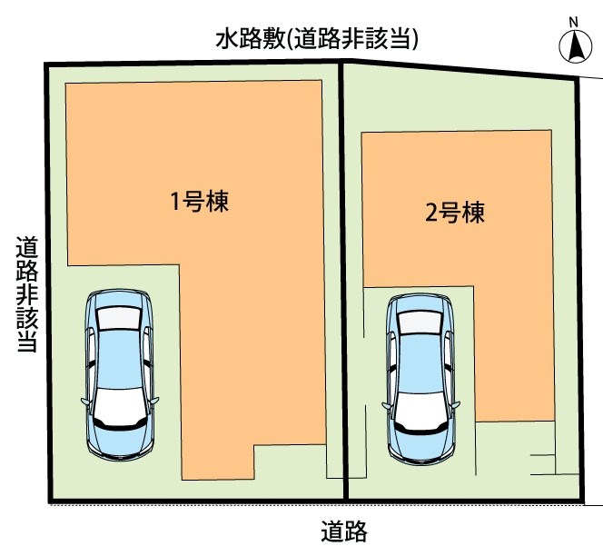 寝屋川市萱島南町　1号地 区画図