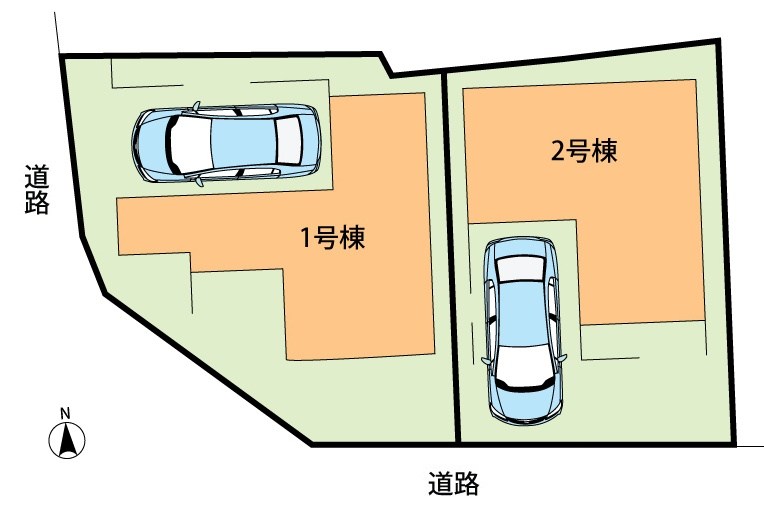 松原市天美東　第3期　2号地  区画図