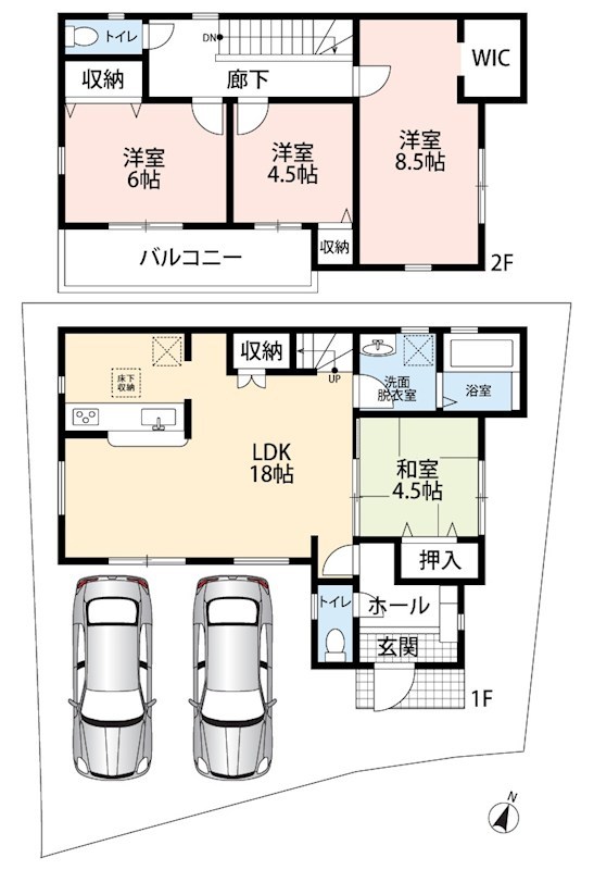 河内長野市古野町　第2期　1号地 間取図・土地図