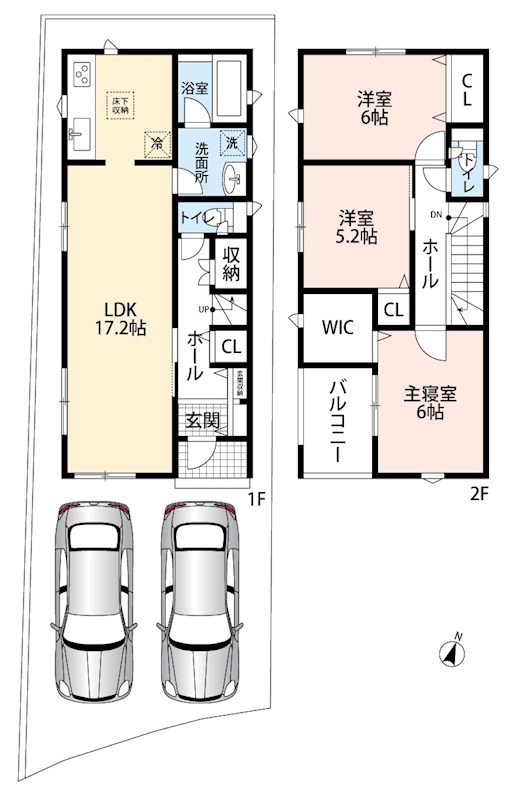 堺市美原区平尾　第2期　 間取図・土地図