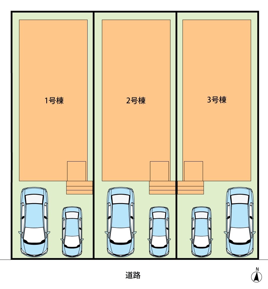 京都市伏見区久我森の宮町　第1期　1号地 区画図