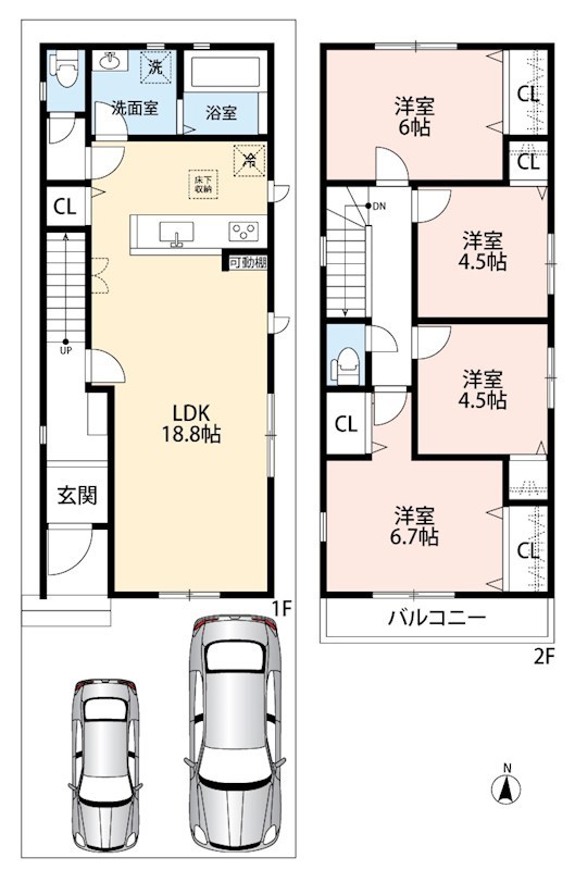 京都市伏見区久我森の宮町　第1期　3号地 間取図・土地図