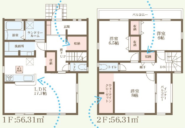 高槻市大和　1号地 間取図・土地図