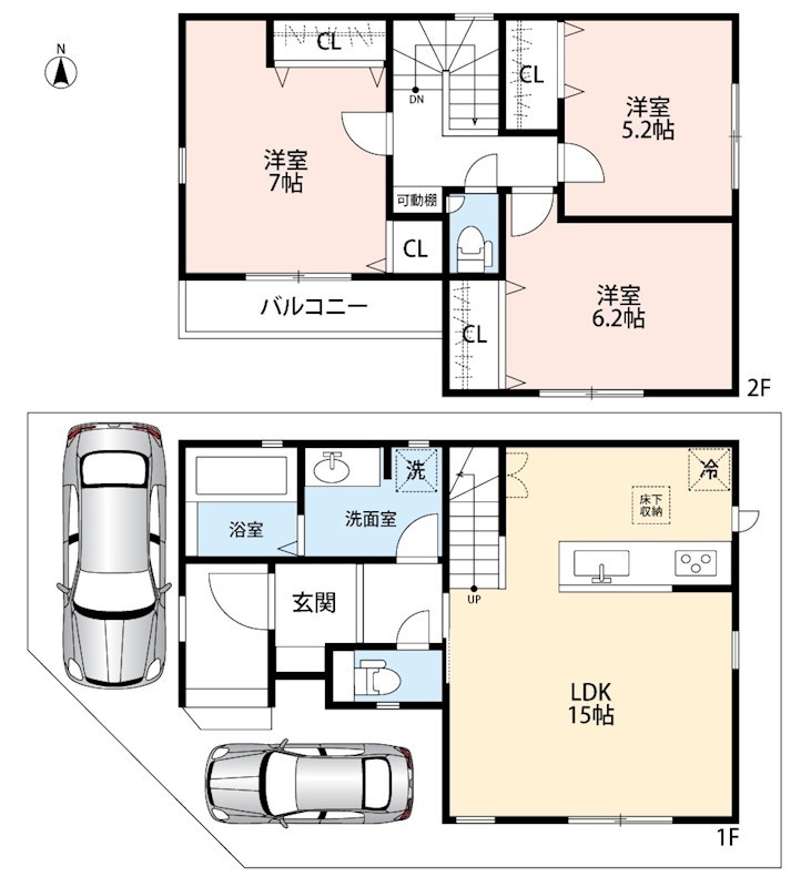 京都市伏見区小栗栖森本町　第1期　2号地 間取図・土地図