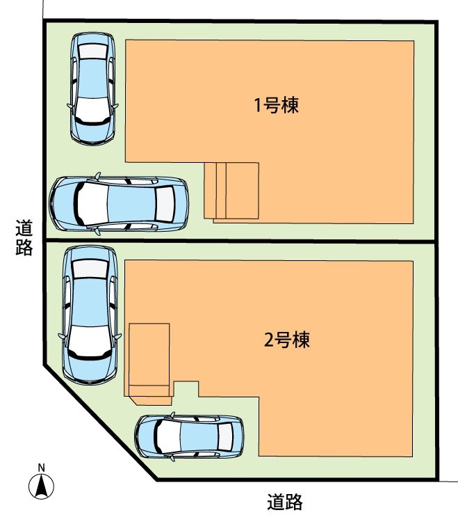 京都市伏見区小栗栖森本町　第1期　2号地 区画図