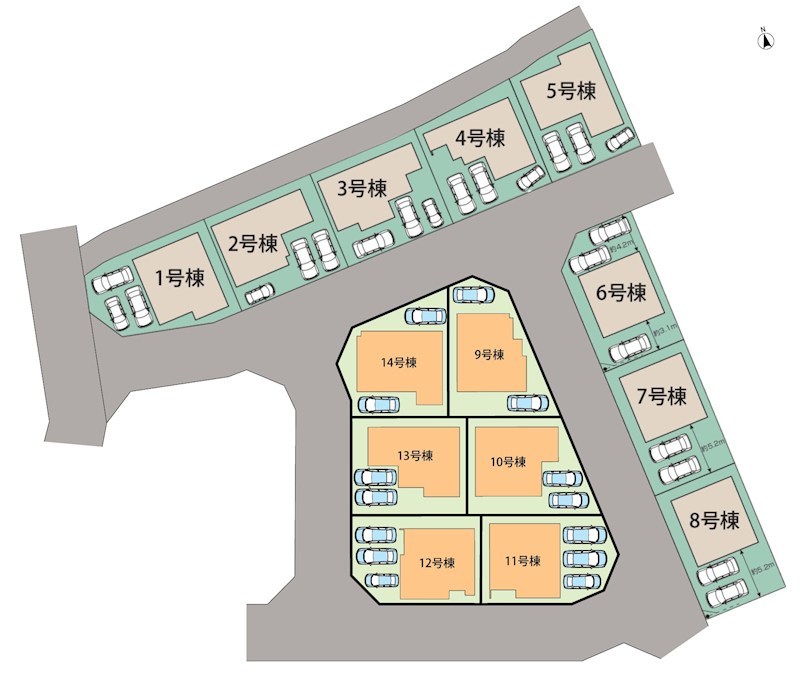 大津市雄琴　第2期　10号地 区画図