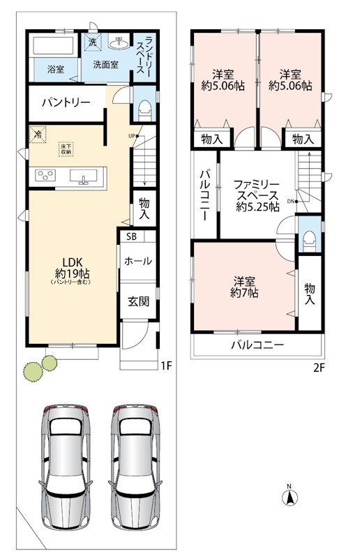 大東市南郷町　C号地   間取図・土地図