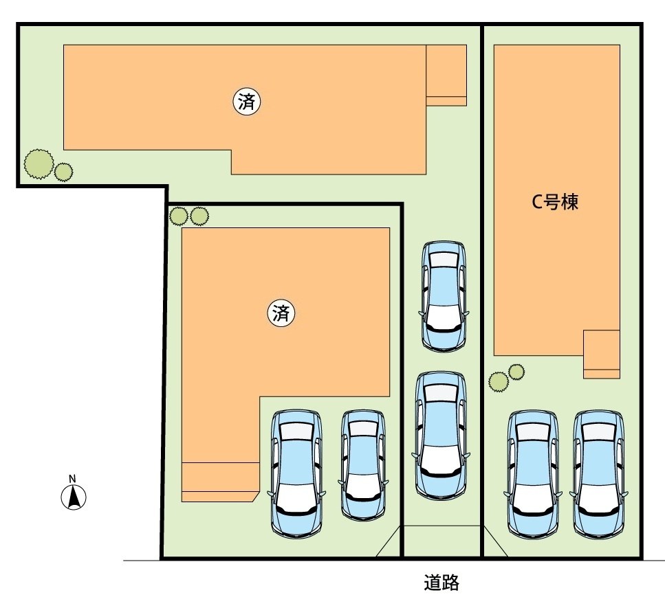 大東市南郷町　C号地   区画図