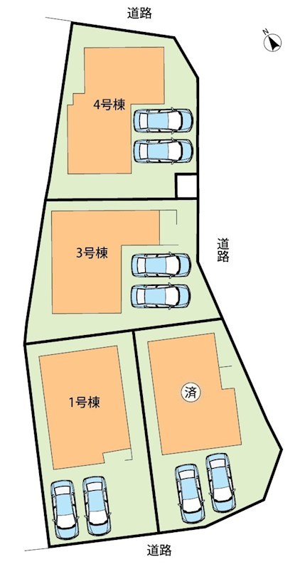大津市堅田　第3期　4号地 区画図