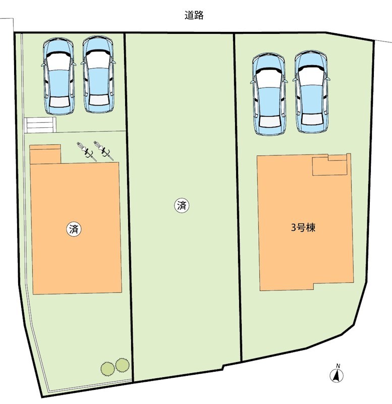 枚方市甲斐田町　第1期　3号地 区画図