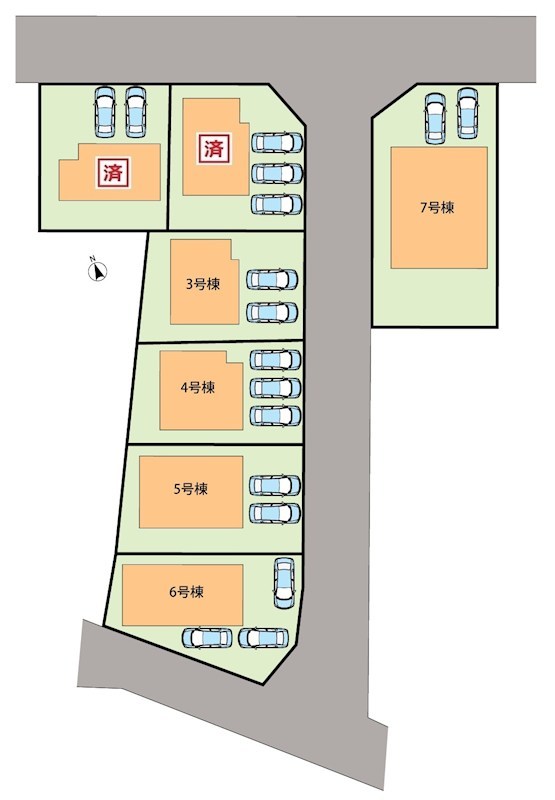 姫路市勝原区山戸　第4期　6号地   区画図
