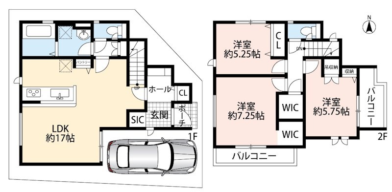 柏原市国分市場　第4期　 間取図・土地図