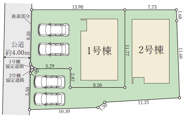 堺市西区浜寺諏訪森町東　第1期　2号地 区画図