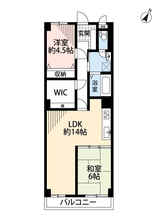 ライオンズマンション枚方 間取図・土地図