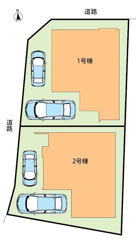 京都市伏見区羽束師古川町　第1期　2号地 区画図
