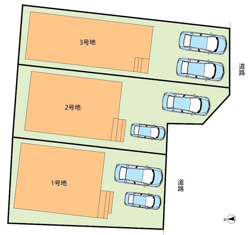 八幡市八幡園内　第2期　2号地 区画図