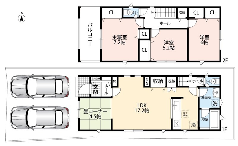 松原市北新町　第8期　 間取図・土地図