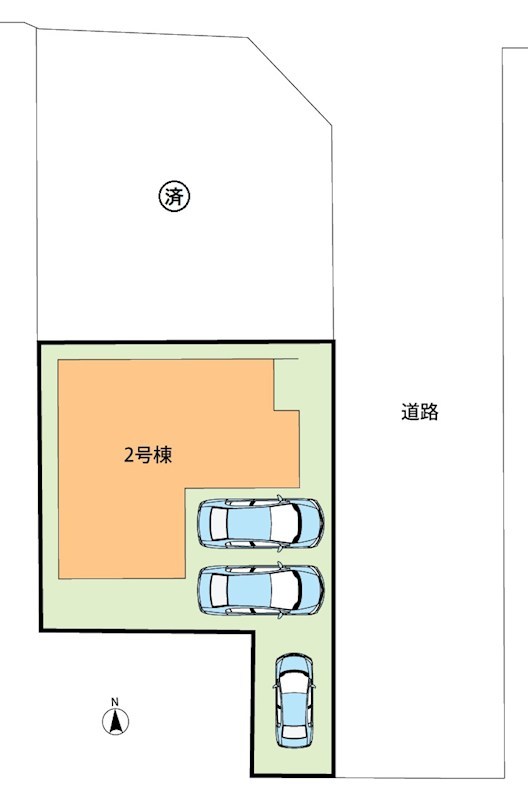亀岡市篠町柏原町頭　2号地 区画図
