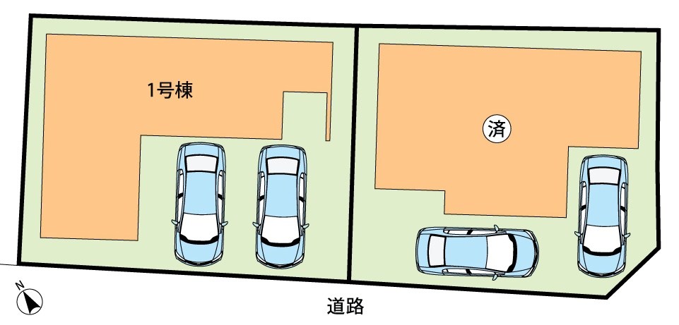 守山市吉身　第1期　1号地 区画図