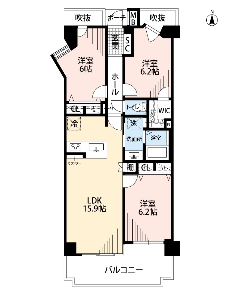 コスモ光善寺 間取図・土地図