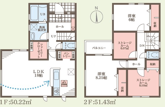 大阪市東住吉区照ケ丘矢田　第9期　2号地 間取図・土地図