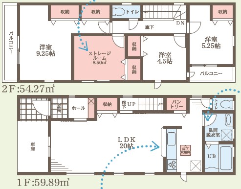 大阪市東住吉区照ケ丘矢田　第9期　3号地  間取図・土地図