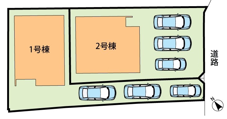 京都市伏見区醍醐南里町　第1期　2号地 区画図