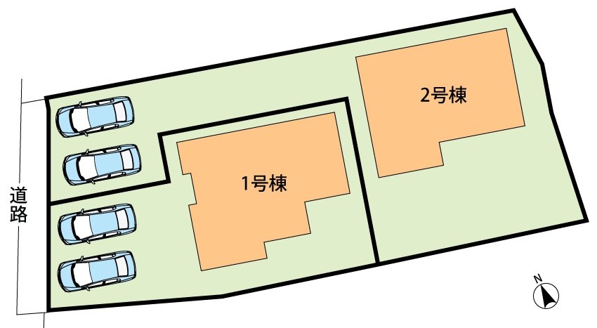 八幡市八幡隅田口　第2期　1号地 区画図