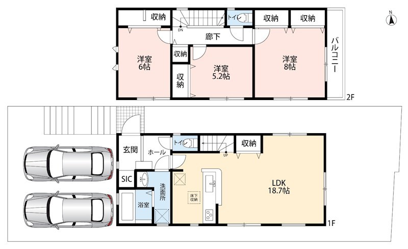 京都市伏見区深草願成町　第3期 間取図・土地図