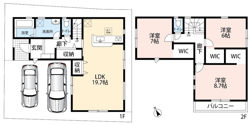 京都市左京区北白川仕伏町　1号地 間取図・土地図