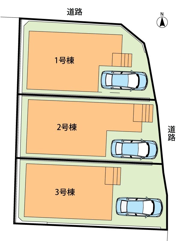 枚方市渚元町　第5期　3号地  区画図