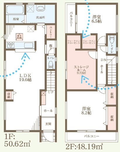 大阪市平野区瓜破　1号地 間取図・土地図