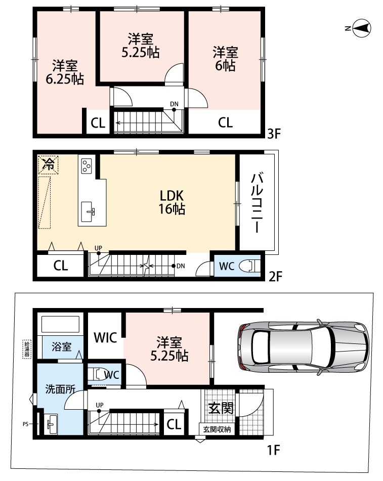 東大阪市南上小阪　第1期　1号地 間取図・土地図