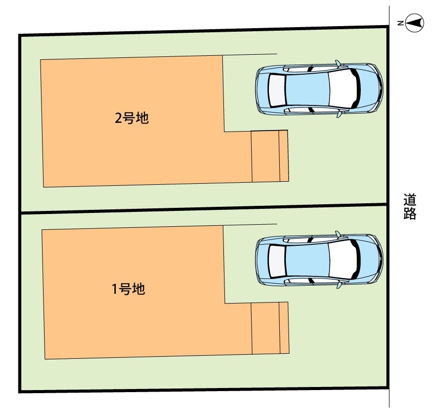 東大阪市南上小阪　第1期　2号地 区画図