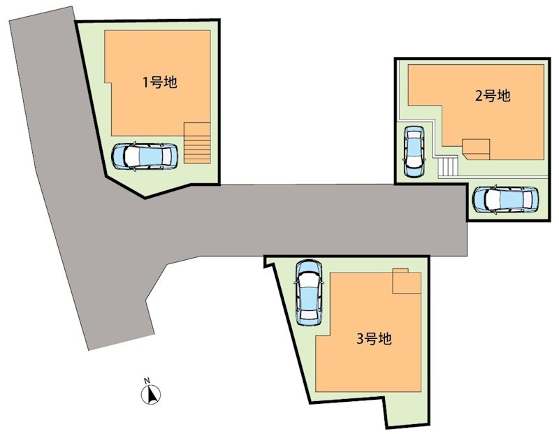 河内長野市三日市町　第1期　1号地 区画図