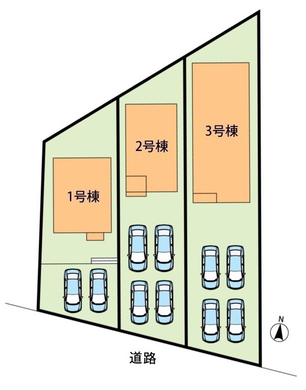 各務原市川島松倉町　1号地 区画図