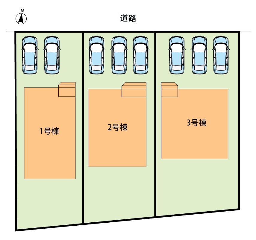 瑞浪市下沖町　第3期　1号地 区画図