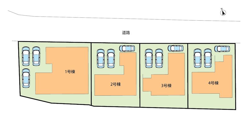 桑名市矢田　第1期　3号地 区画図
