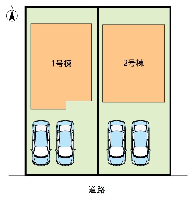 姫路市広畑区小松町　第2期　1号地 区画図
