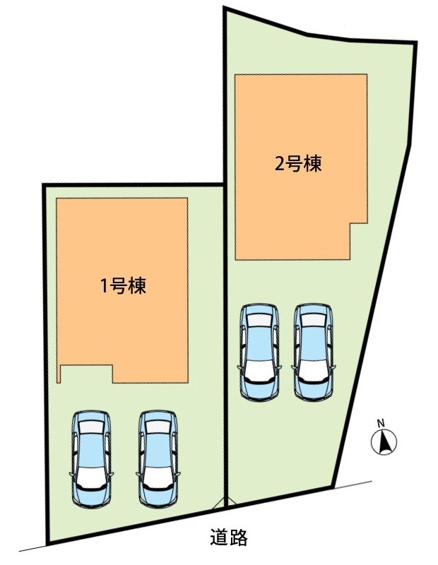 姫路市広畑区才　第2期　1号地 区画図