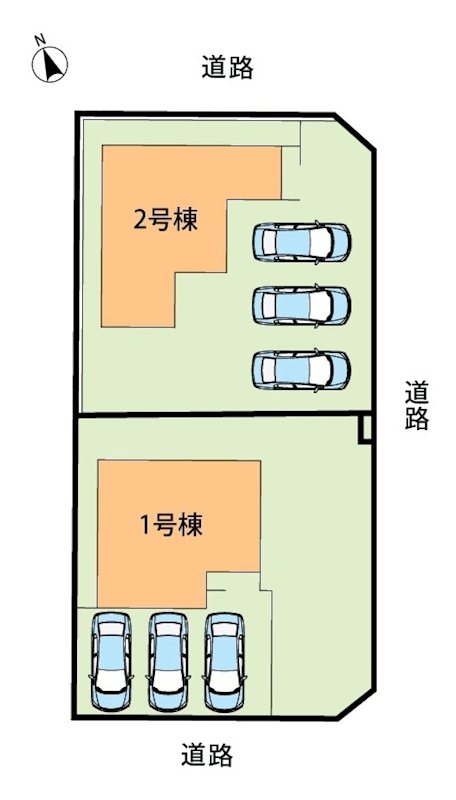 三木市別所町朝日ケ丘　1号地  区画図