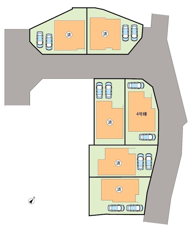 富田林市廿山　4号地  区画図